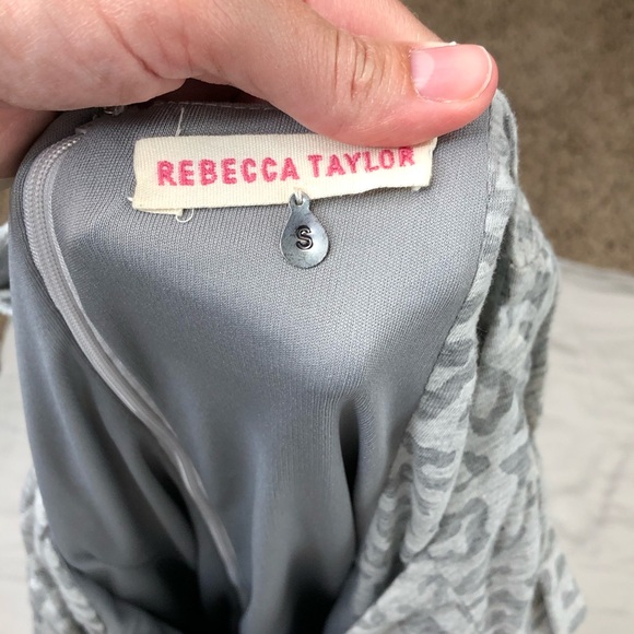 Rebecca Taylor Knit Muted Leopard Print Dress - Picture 4 of 10